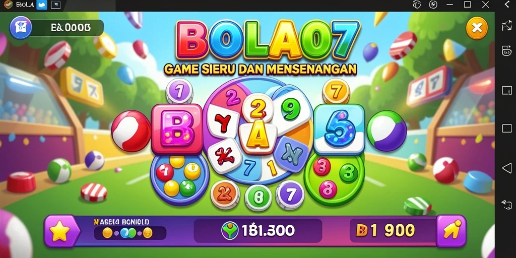 Screenshot BOLA07 menampilkan gameplay Bingo yang seru dan interaktif.