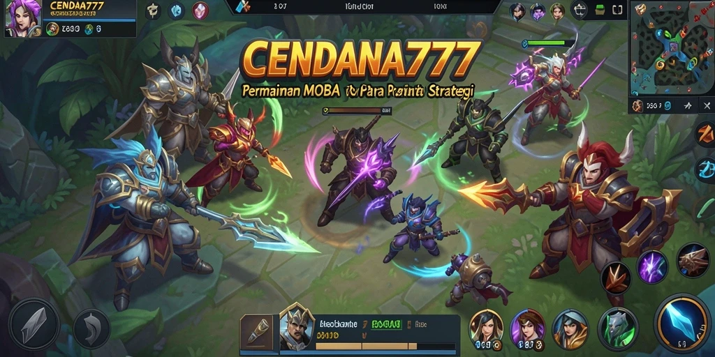Tampilan menakjubkan dari pertarungan CENDANA777 dalam mode MOBA.