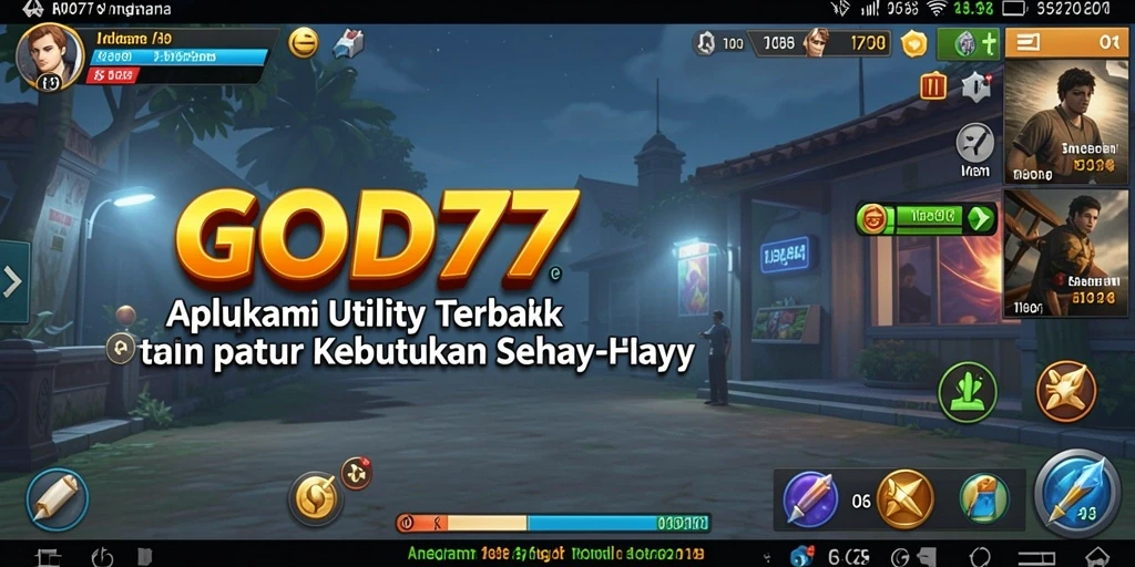 Screenshot utama GOD77 menampilkan antarmuka aplikasi yang ramah pengguna.