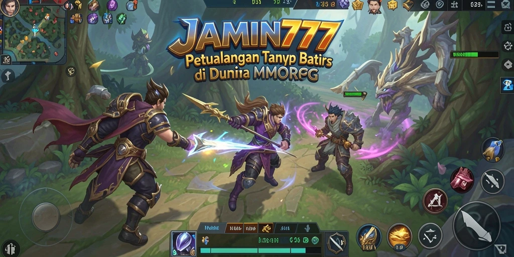 Tampilan gameplay epik dalam JAMIN777 yang memukau.