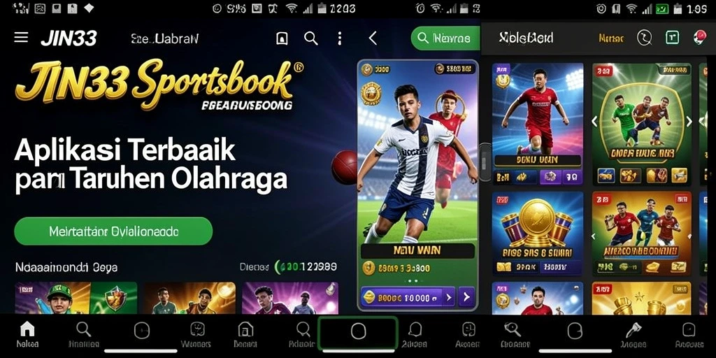 Tampilan gameplay menarik dari aplikasi Sportsbook JIN33.
