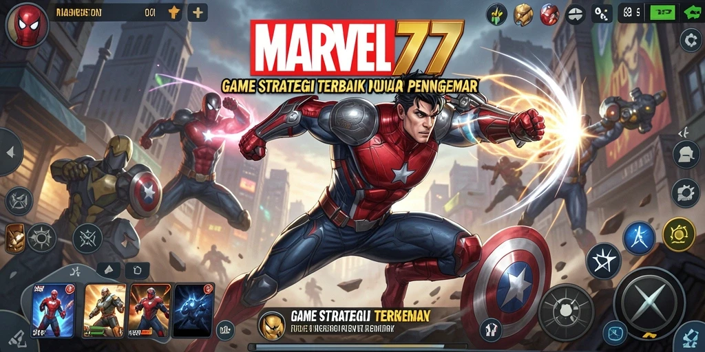 Tampilan gameplay menarik dari MARVEL77 dengan strategi mendalam.