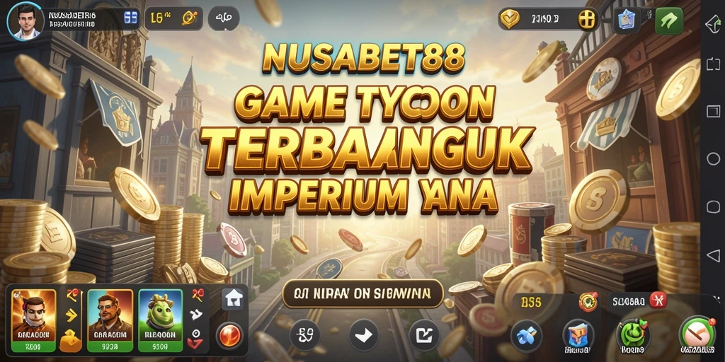 Tampilan gameplay NUSABET88 saat membangun bisnis Tycoon.