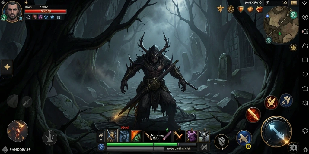 Menampilkan gameplay menegangkan dari PANDORA99 yang penuh kengerian.