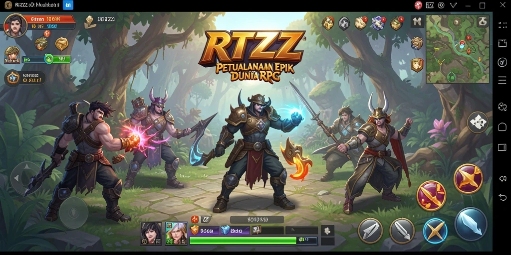Gameplay menakjubkan dari RTZZ dengan petualangan RPG yang mendebarkan.