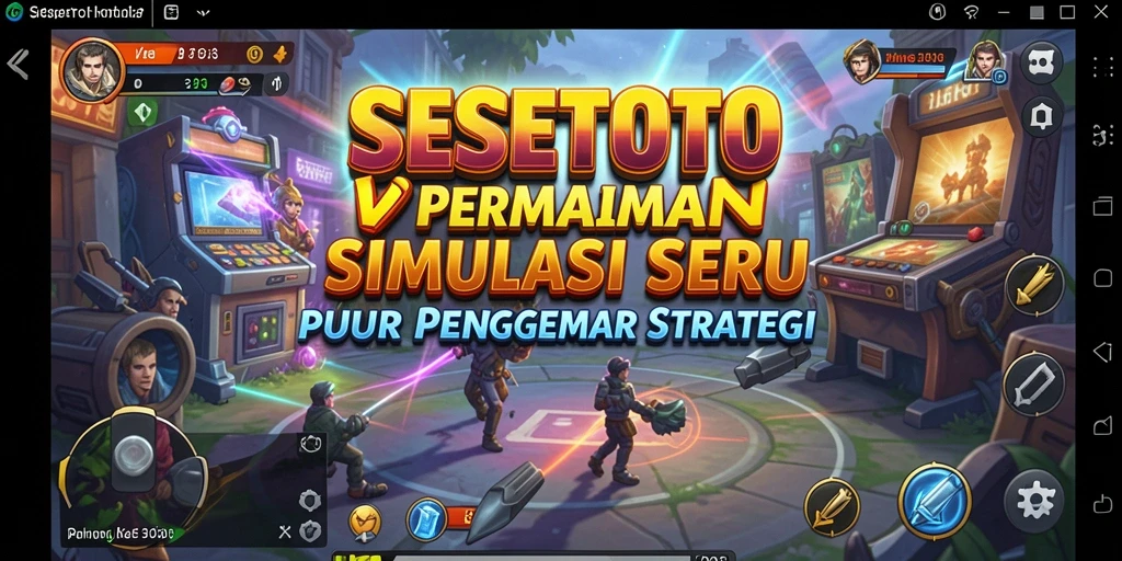 Tampilan gameplay SESETOTO yang menampilkan interaksi dan strategi.